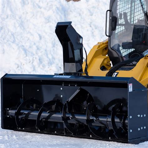 skid steer mounted snow blowers|hydraulic snowblower for skid steer.